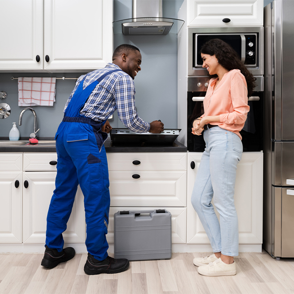 what kind of warranty do you offer on your cooktop repair services in Poth Texas